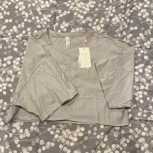 NWT vitality/balance athletica crop oversize tshirt